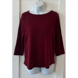 Charter Club 3/4 Sleeve Top (M)